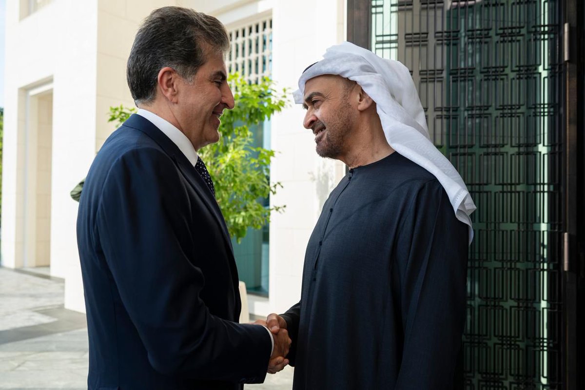 EmadBarzani6's tweet image. سەرۆک نێچیرڤان بارزانی و سەرۆکی ئیمارات دۆخی ناوچەکە تاوتوێ دەکەن
#nechirvanbarzani 
#kurd 
#world