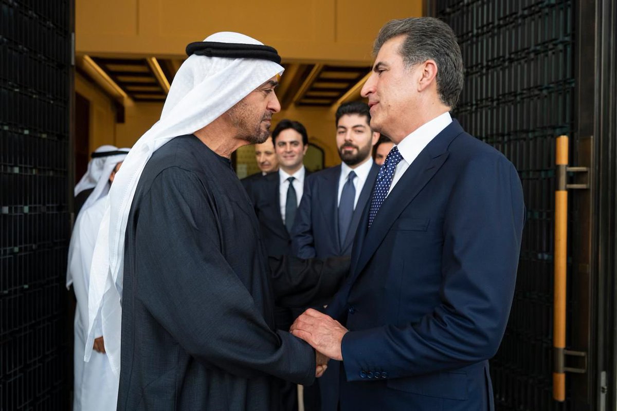 EmadBarzani6's tweet image. سەرۆک نێچیرڤان بارزانی و سەرۆکی ئیمارات دۆخی ناوچەکە تاوتوێ دەکەن
#nechirvanbarzani 
#kurd 
#world