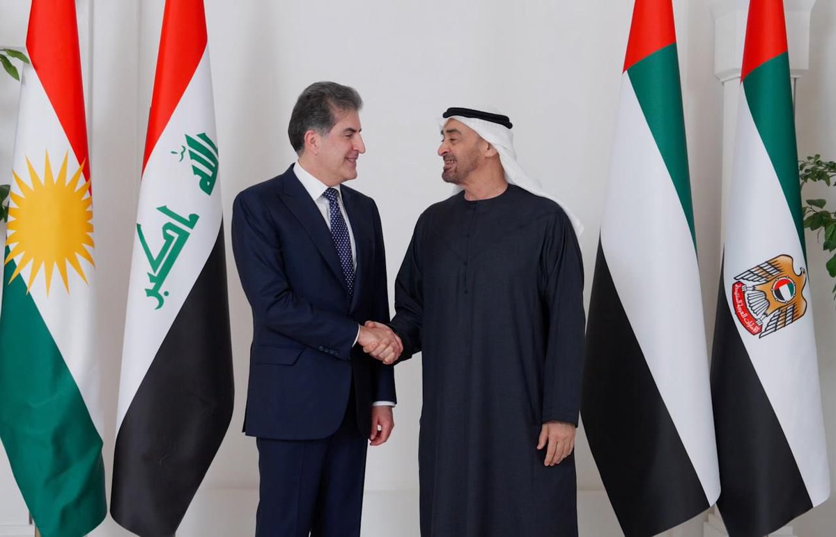 EmadBarzani6's tweet image. سەرۆک نێچیرڤان بارزانی و سەرۆکی ئیمارات دۆخی ناوچەکە تاوتوێ دەکەن
#nechirvanbarzani 
#kurd 
#world