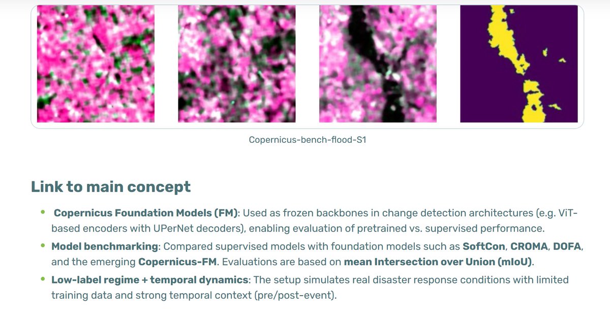 ThinkingEarthEU's tweet photo. Flood mapping is getting smarter 🌊

By combining #Sentinel1 SAR + AI, #ThinkingEarth enables:
✔️ All-weather monitoring ☁️
✔️ Near real-time insights ⏱️
✔️ Better disaster response 🚨

🔗 https://t.co/P1VwChsGyU

#EarthObservation #Copernicus #AI https://t.co/dMPkd4hQIm
