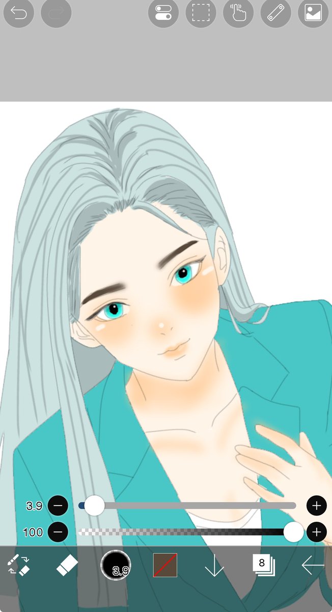 Nonameks4771's tweet image. タバコ擬人化ミントちゃん
#oc