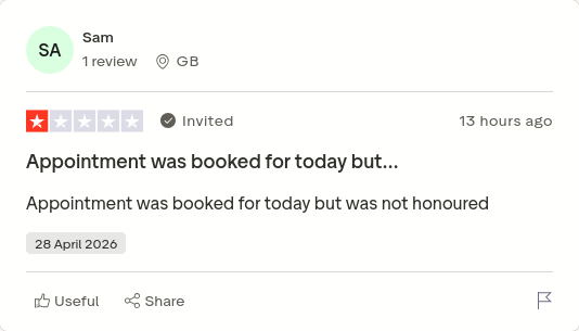 or_rhea's tweet image. Sam gave Purplebricks 1 star via @Trustpilot trstp.lt/BVsinix3a4 #CONmisery #NoBull #ownit