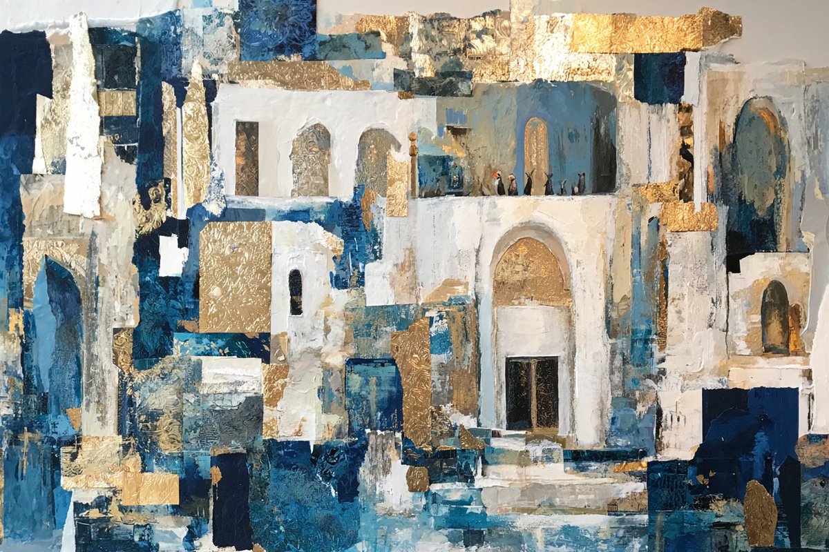 Emotional Fragmentation: Abstract Expressionism in Mixed Media - PromptGather image 1
