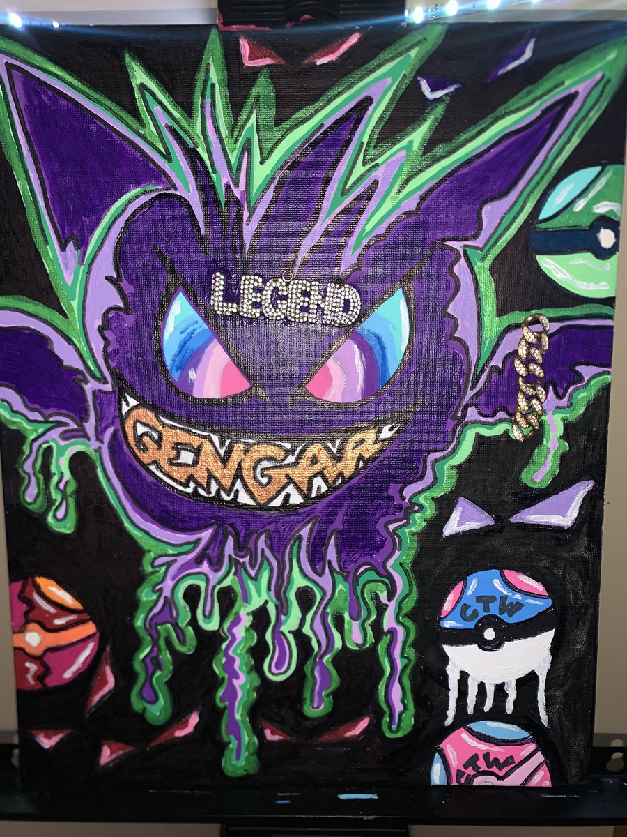 Baddistjawn05's tweet photo. @ctwcustomstyle 
#gengar #artist #customartist #gengargang https://t.co/ElRm5ABEM8