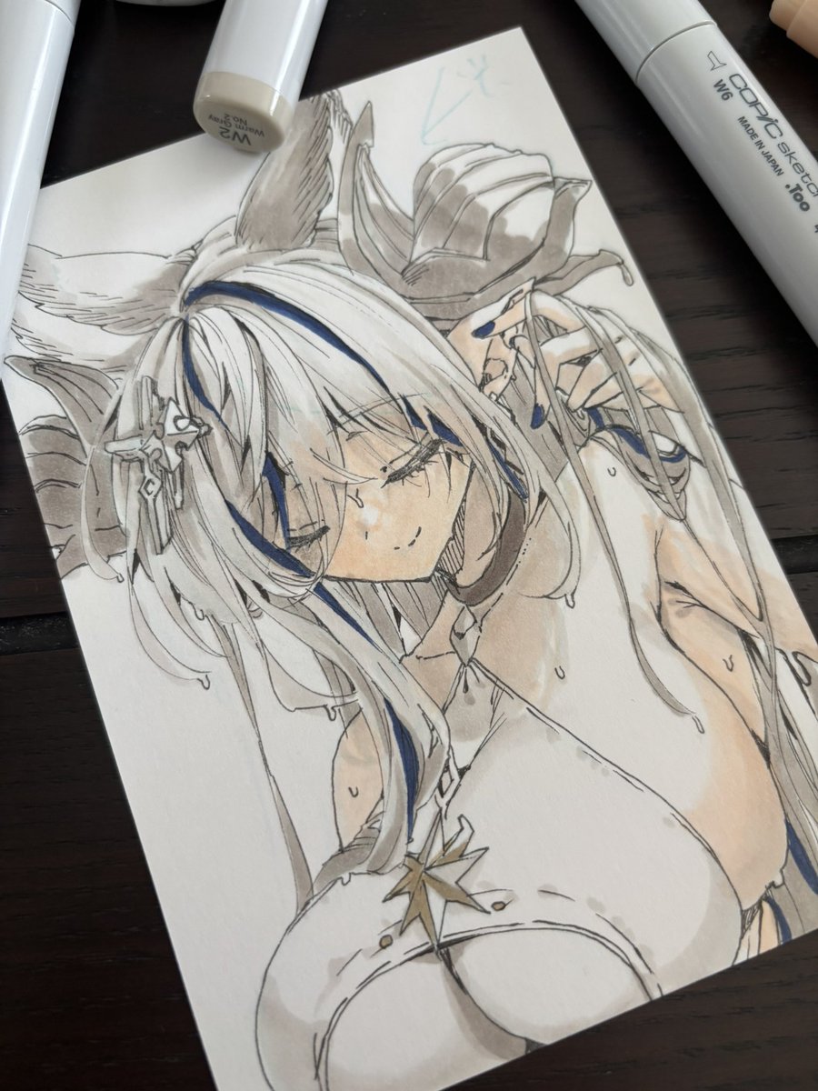 途中まで良かったのに肌色沈んだ😭 