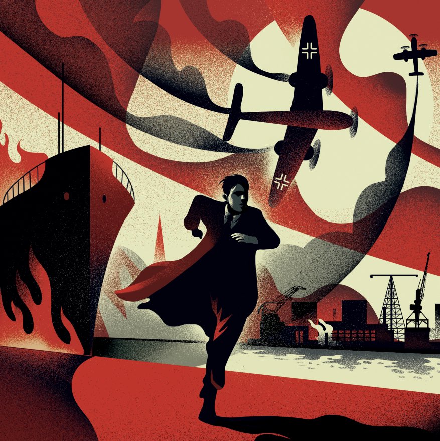 PepBoatella's tweet photo. Il·lustració per la coberta del llibre d Alan Parks ‘Cielo rojo sobre Glasgow’ . Editoral @TusquetsEditor 
Direcció d’art: Glòria Garcia https://t.co/HLD24hDXt0
