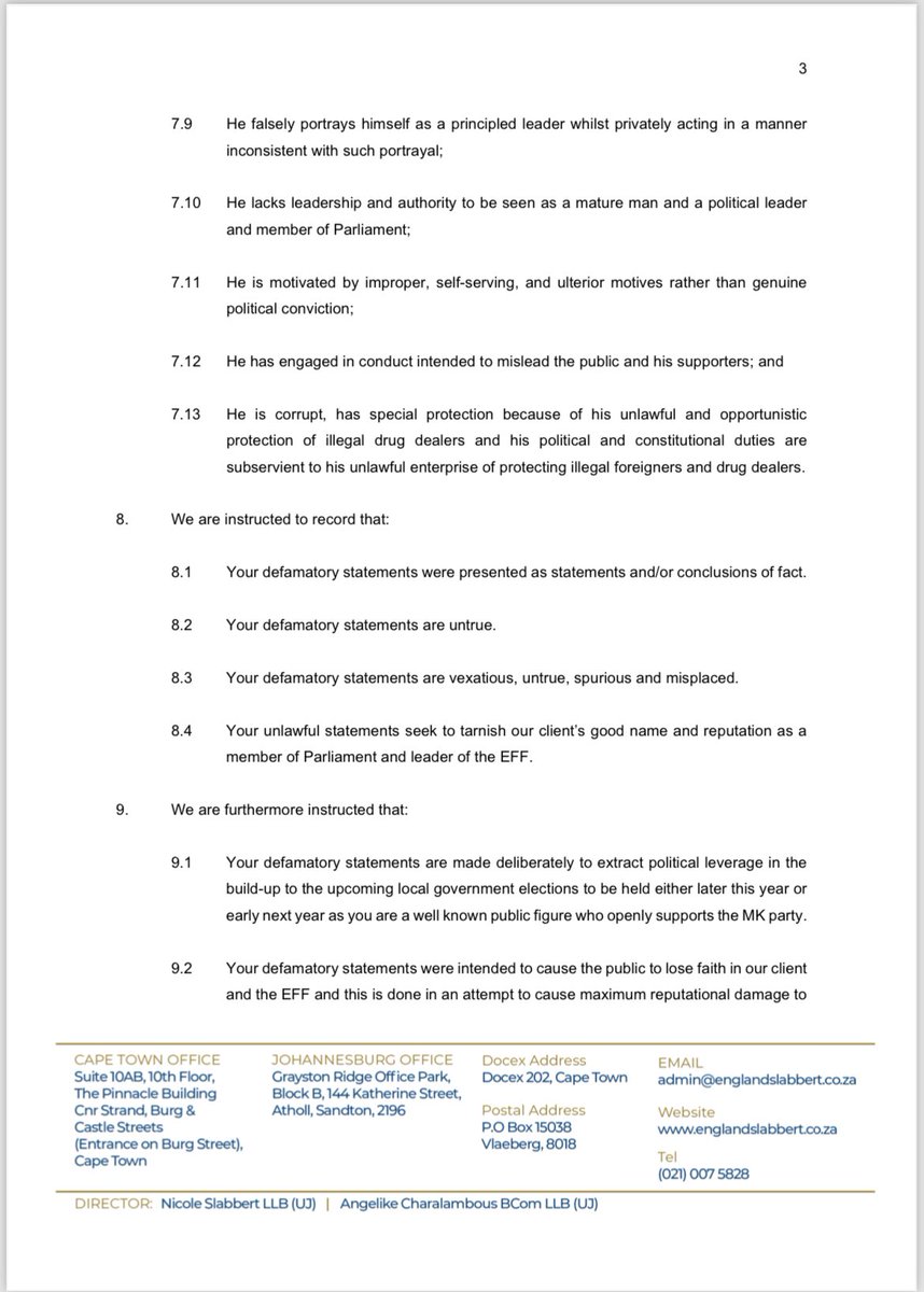 Economic Freedom Fighters tweet media