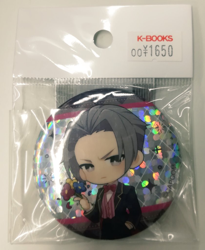 入荷情報】 逆転裁判 御剣怜侍 ホログラム缶バッジ 入荷しました