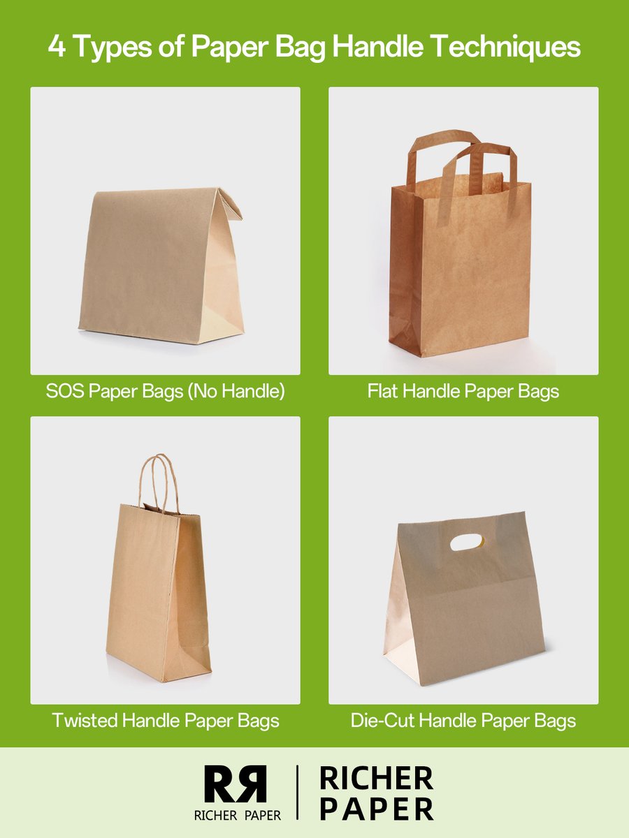 echozricher's tweet image. Tired of generic packaging? Choose from 4 paper bag handle styles, all made with recycled kraft &amp;amp; custom-branded for your business. DM us to get your quote today 📩echozricher@gmail.com
 #CustomPackaging #SmallBusiness