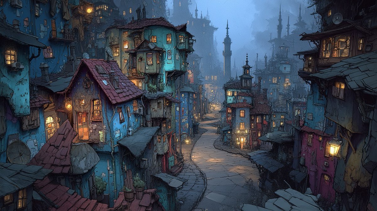 ClydeL84548's tweet image. Mysterious Village
#AI #Relax