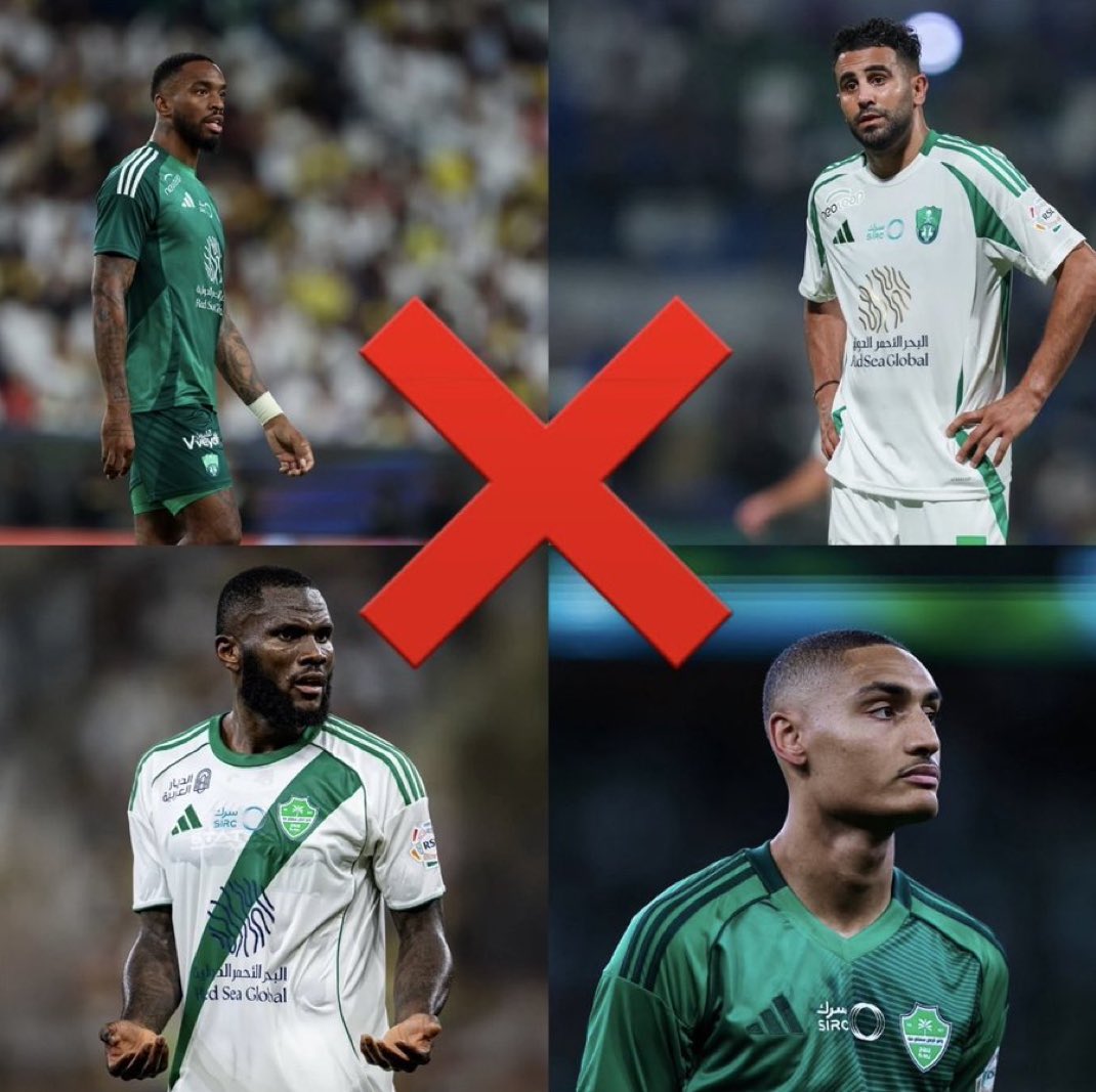 احتفلوا لكن لاتنسون المطالبات.📋

#الاهلي لن يستمر في تحقيق البطولات في وجود سوء عمق الوسط في وجود كيسيه و انزو ميو الدوري يحتاج عناصر ذات جودة عالية في الوسط ، رياض محرز وصل لمرحلة اللعب ع الواقف ووجوده اصبح نقطة ضعف جدا لاتهديف ولامساندة دفاعية ،توني اذا لم يتحسن يجب تغييره .