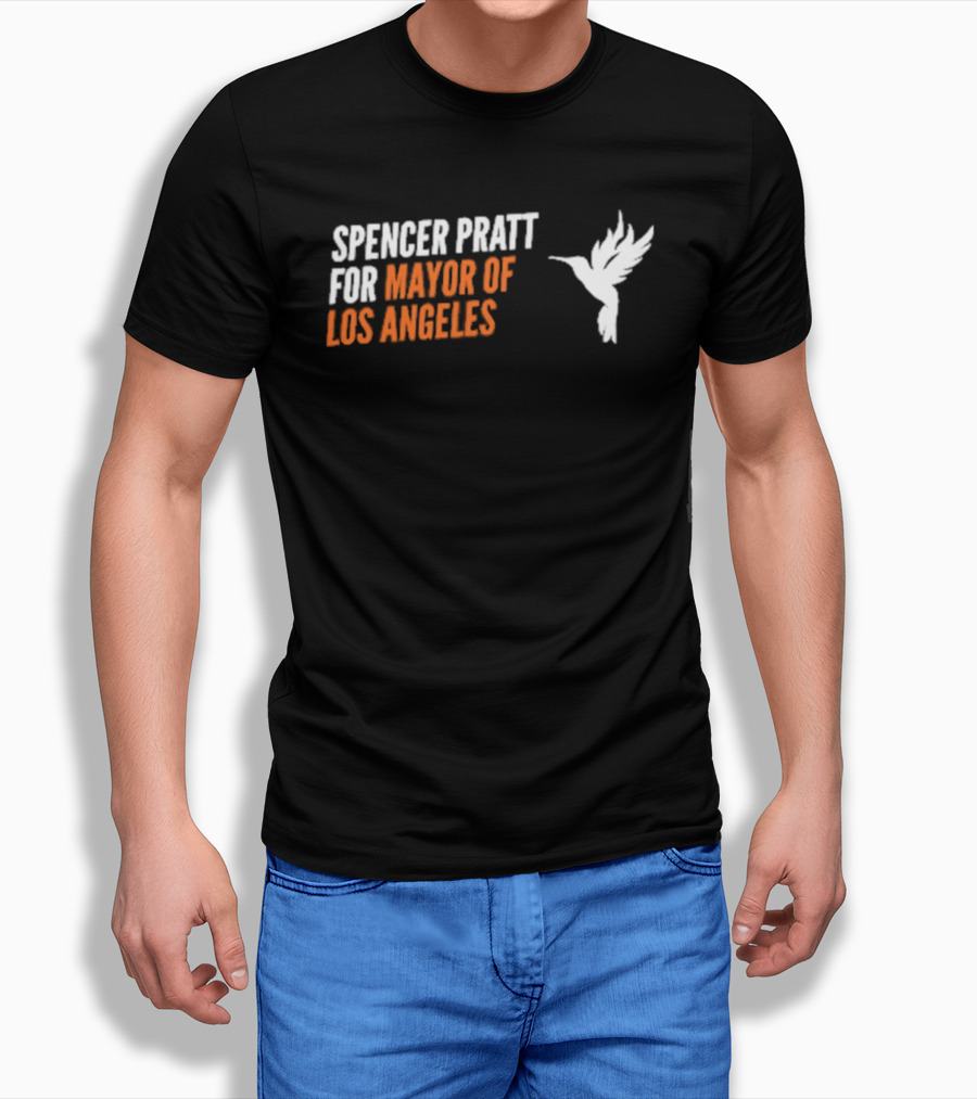 younesclothing's tweet image. This one’s been on my mind: how wild is it that Spencer Pratt is running for Mayor of LA in 2026? 😄 This Hummingbird T-Shirt captures that vibe perfectly. It’s a fun conversation starter! younesclothing.com/product/t-shir…

#SpencerPratt #LosAngeles #Tshirt #Fashion #Humor