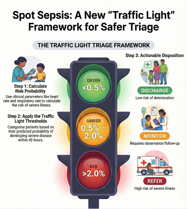 MORUBKK's tweet photo. New multi‑country research from @MORUBKK and @MSF shows that combining simple clinical checks with tools like pulse oximetry can better identify children at high risk of #sepsis, while reducing unnecessary referrals.

📄 https://t.co/f8Lll4XtwT

@TropMedOxford @NDMOxford https://t.co/FTM3QnHxHP