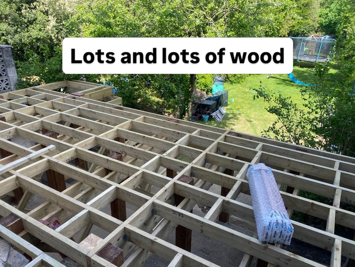 CJLandscapes's tweet image. Some in progress shots from a raised decking project in Woodford, East London. More to follow from this project. This is for a returning client who moved home and asked us to come back to work on their new garden project #woodford #eastlondon #landscaping