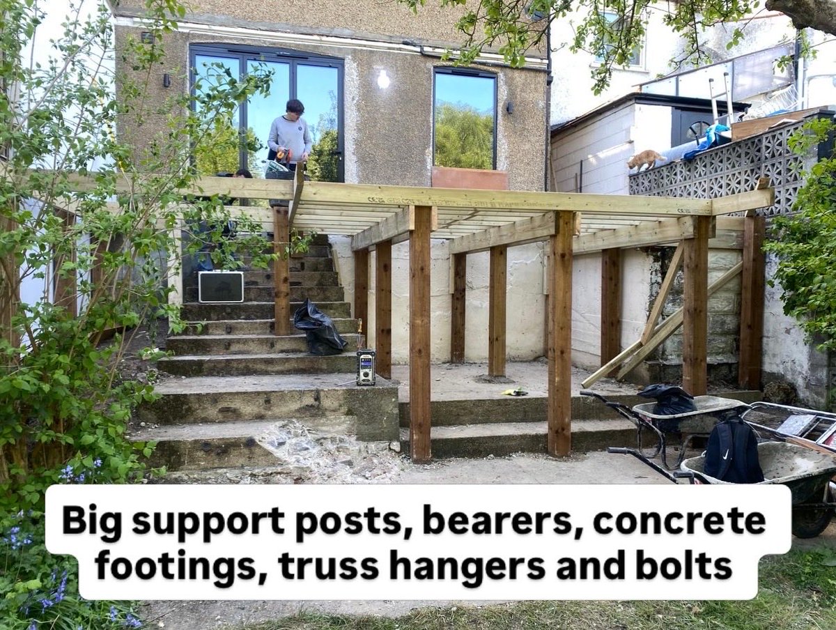 CJLandscapes's tweet image. Some in progress shots from a raised decking project in Woodford, East London. More to follow from this project. This is for a returning client who moved home and asked us to come back to work on their new garden project #woodford #eastlondon #landscaping