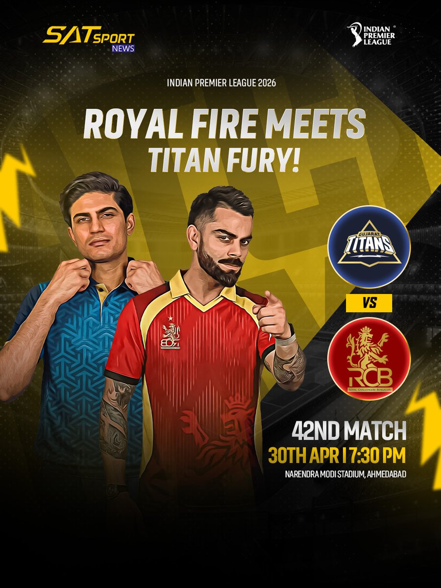 NewsSatspo38784's tweet image. 🏏🔥 Clash loaded with intent 💣
Only dominance earns respect   🔥 🎯
 .
👍 Wєℓ¢σмє Tσ #$at$portnew$ 🏏
🏝 𝐀𝐒𝐈𝐀’𝐬 𝙏𝙤𝙥 #LIVE #SPORTS #NEWS #HUB 🌐
🌍 A@LL SP0RTS NEWS AVA💎ILABLE 🌍

| #satsportnews | #IPL2026 | #IPL | #IPLT20 | #IPLSeason | #IPLAction | #IPLFever