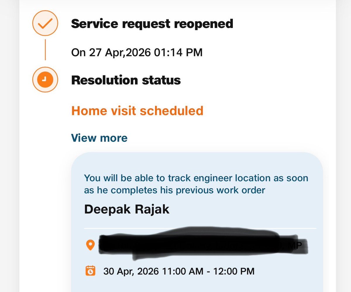 ishan8878's tweet photo. @JioCare @JioCare Will this be resolved today, or are you continuing to maintain the same poor service standards? https://t.co/RB1ewvtq72