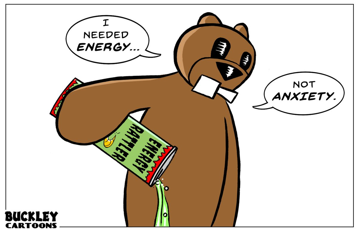 BuckleyCartoons's tweet image. #Energy #EnergyDrink #Anxiety #Cartoon #Beaver