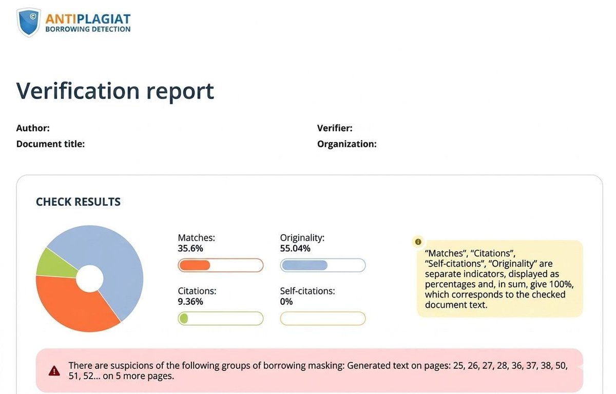 RussiaUnfilter's tweet image. Anti-plagiarism services block students from defending theses, accusing them of using neural networks. Programs can't tell AI from real thoughts. Students forced to rewrite own work repeatedly.

#Plagiarism #NeuralNetworks #Education #Students #AI