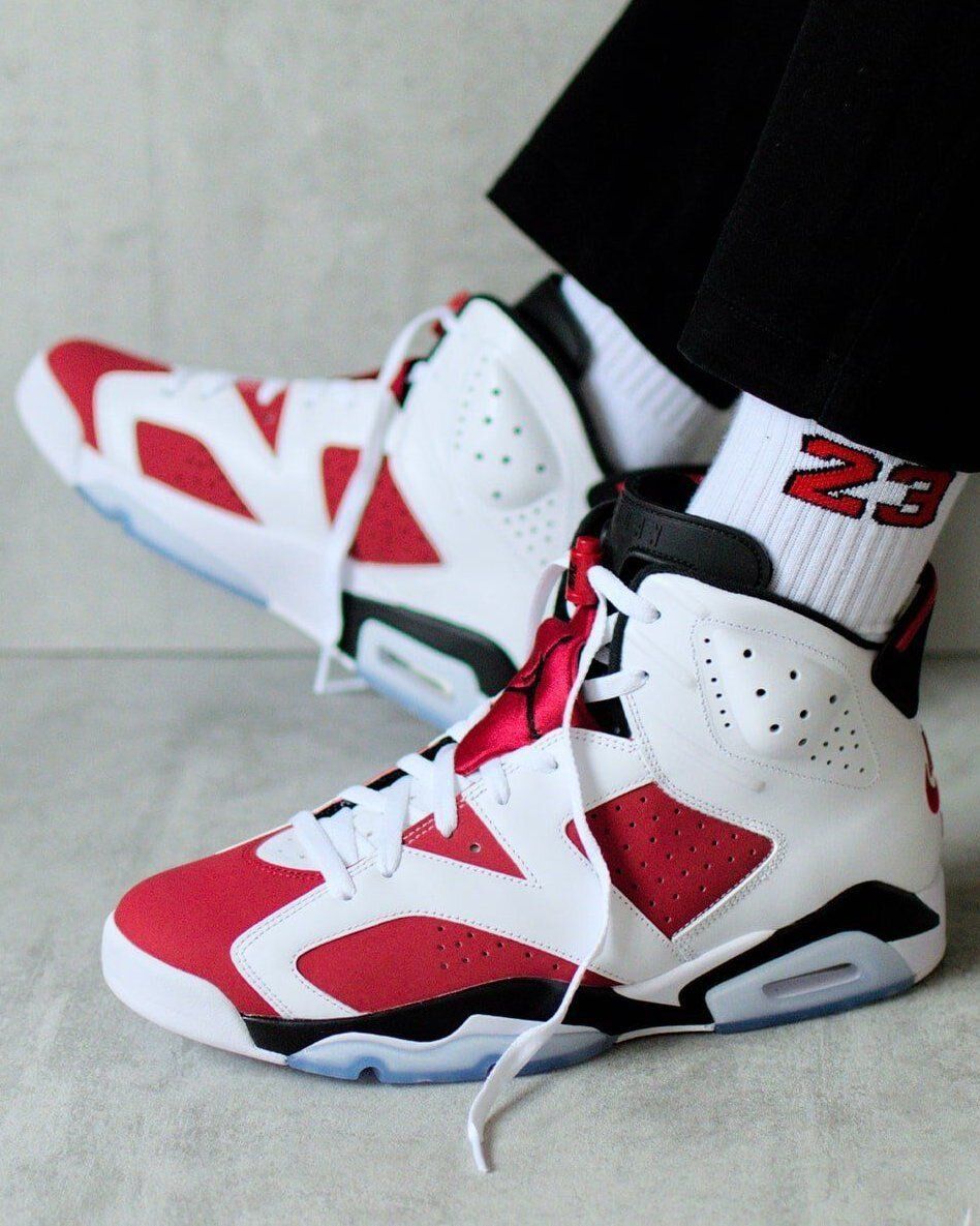 SneakerAlertHD's tweet photo. Air Jordan 6 Retro OG “Carmine” Releases March 2027 🔴⚪️ https://t.co/irW8elgLIw
