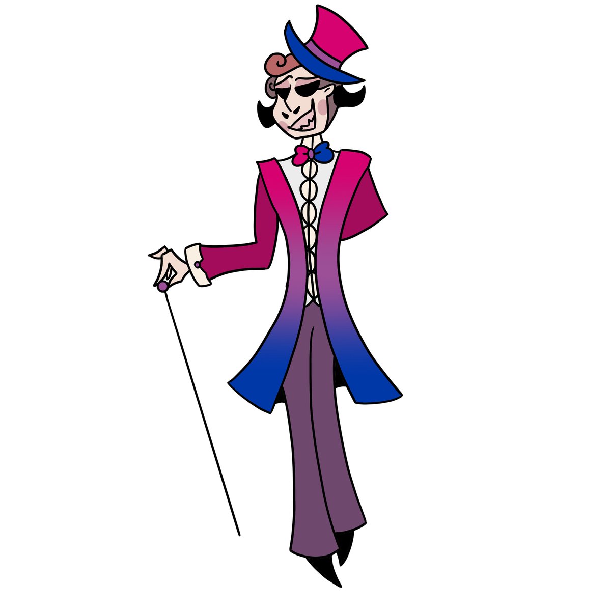 ArtMagnificus's tweet image. Thread of pride outfits for my OCs🧵 
#hazbinhotel #hazbinhoteloc