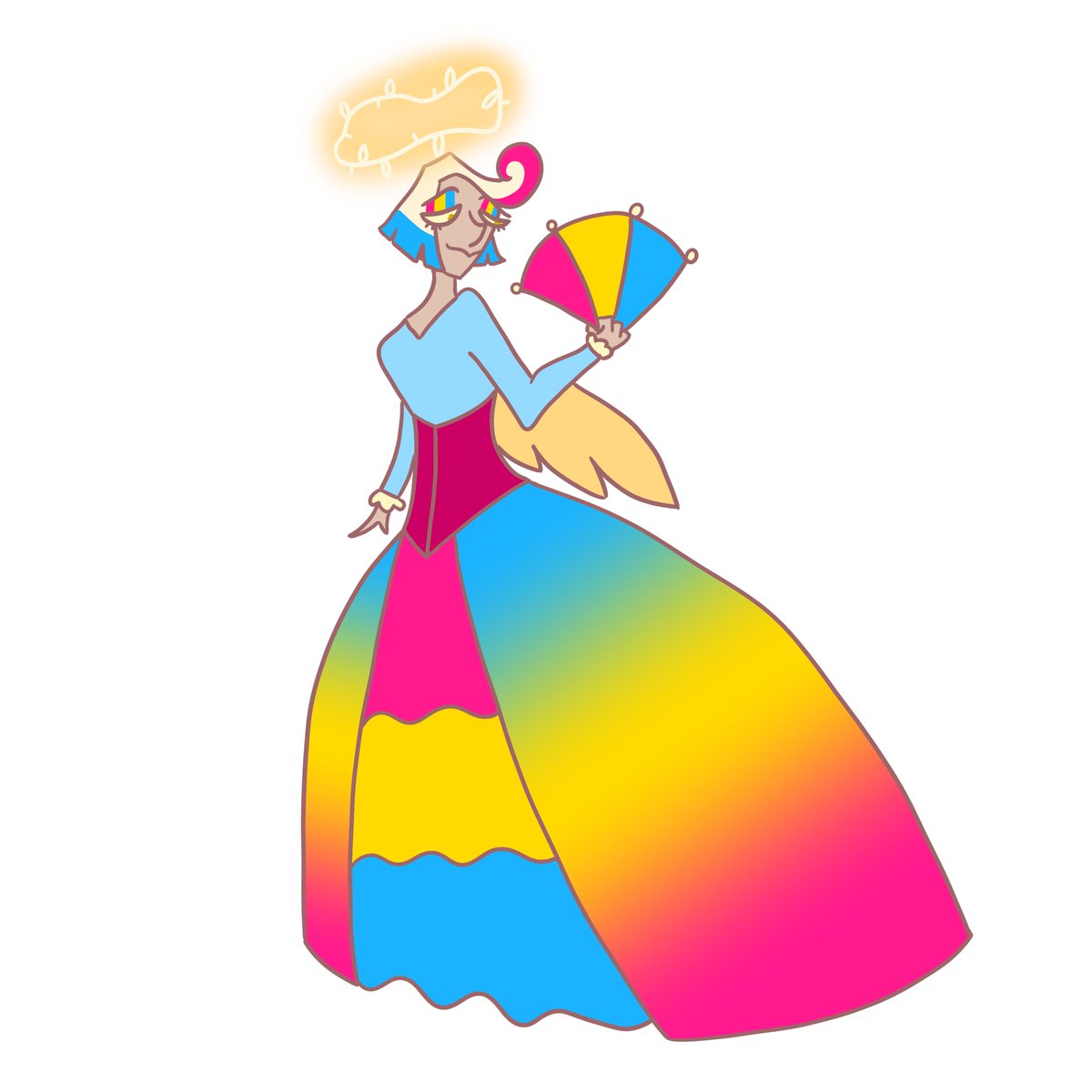 ArtMagnificus's tweet image. Thread of pride outfits for my OCs🧵 
#hazbinhotel #hazbinhoteloc