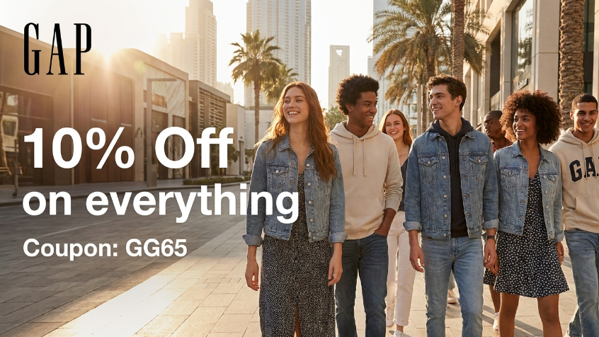 CouponSavingsAE's tweet image. 10% Off on everything at Gap

Coupon Code: GG65

Get more #couponcode from: couponsavings.ae/coupons/gap-uae

#couponcode #promocode #GAP #sales #mensfashion #clothing #women #fashion