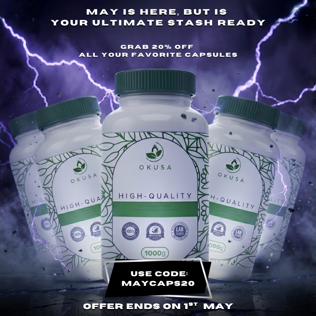 OrganicKusa's tweet image. New month, new energy, but did you remember to restock on your faves 🤔

For the next 24 hours, we’re giving you 20% OFF ALL CAPSULES 🔥

👉USE CODE MAYCAPS20

⏰ Offer ends May 1st! 

Don’t pay full price tomorrow, lock in your favorites now! ⚡️

#FlashSale #MayRestock #ActFast