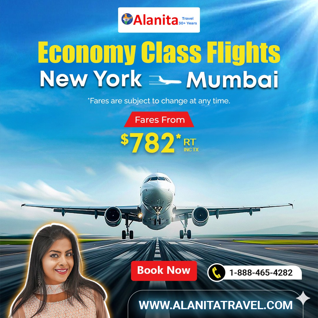 AlanitaT's tweet image. ✈️ Fly Economy from New York to Mumbai 🇺🇸➡️🇮🇳
Fares from $782 RT (incl. taxes)
For more details 👇
👉 air.alanitatravel.com/web/air/defaul…
📞 Call: 1-888-465-4282
#NewYorkToMumbai #FlightDeals #AlanitaTravel #BudgetTravel ✈️