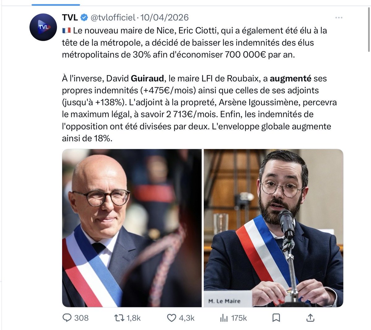Cath_RN95's tweet photo. 🚨🚨🚨L’extrême gauche #DavidGuiraud a augmenté ses indemnités et celle des adjoints jusqu’à 178% 

#LFI https://t.co/Y1JeRJDSc6