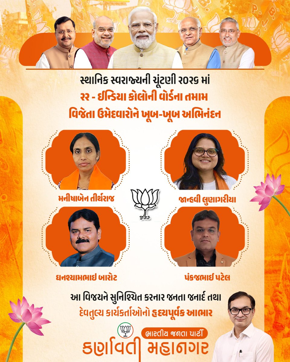 BJP Karnavati Mahanagar tweet media