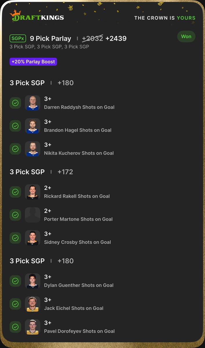 Lady_T31's tweet photo. I cashed both of my slips tonight!!! More to come!! #GamblingX #GamblingTwitter #MLB #NHL https://t.co/xTf5XOLjZt