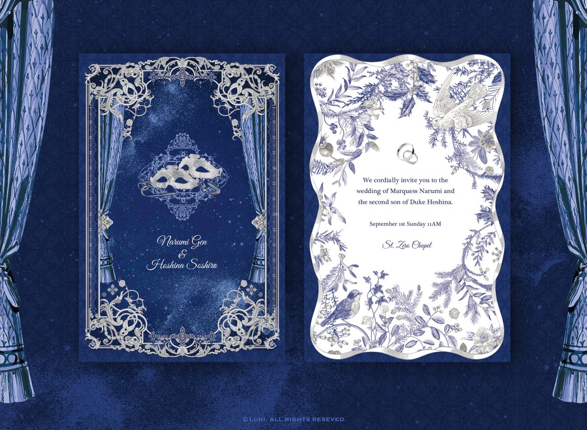 Luhi_design's tweet photo. 내지 및 굿즈커미션 제로님 ' Midnight Blue '  디자인
ⓒLuhi. https://t.co/P7UP2bXwZD