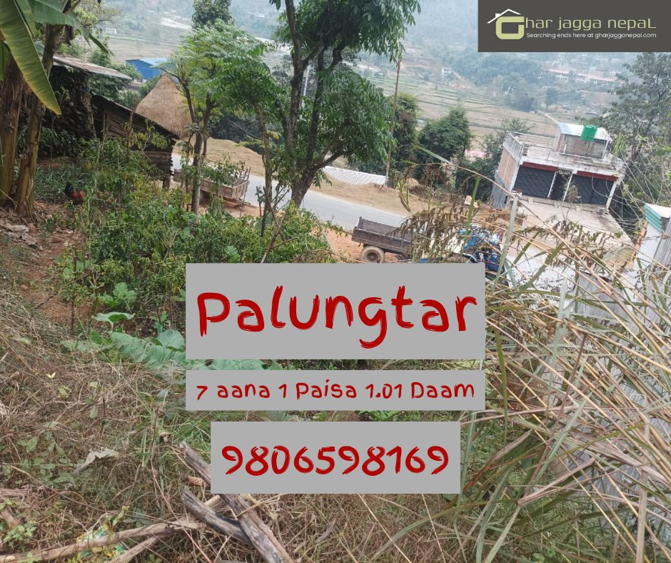GharJaggaNepal's tweet image. पालुङ्गटार गोर्खा - ८ मिटर बाटो भएको 232. 48 वर्ग मिटर ( 7 aana 1 Paisa 1.01 Daam ) बिक्रीमा - मूल्य चलनचल्ती अनुसार सहमतिमा तय हुने - जग्गा धनि सिधा सम्पर्क : 9806598169 

#gharjagganepal #landforsale #palungtar #gorkha #foryoupage #gharghaderi
