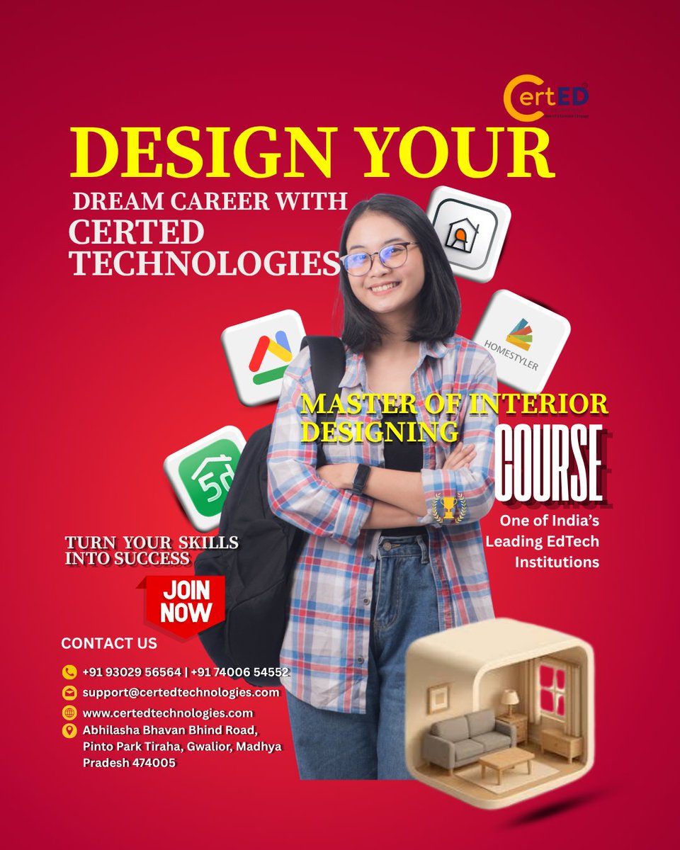 sharma93pravee1's tweet image. 🏡 Want to become an Interior Designer?

Join our Master Interior Design course &amp;amp; learn professional design skills with practical training. 🎨

📞 Call Now: +91 93029 56564 | +91 74006 54552
#InteriorDesign #Design #CreativeCareer #LearnDesign #EdTech