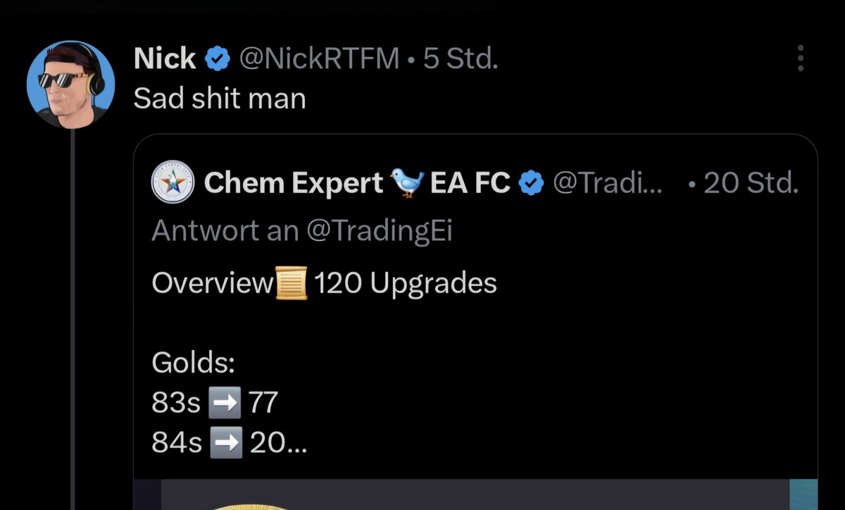 Chem Expert 🐦 EA FC tweet media