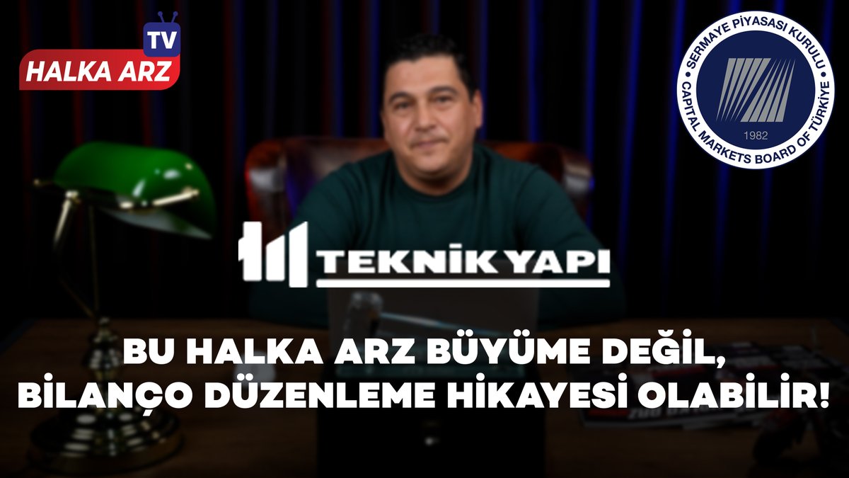 HalkaArzTv's tweet photo. https://t.co/JHhRyotPBv
#TEKYP TEKNİK YAPI HALKA ARZI
#halkaarz #spk #kap #borsaistanbul #KAP #SPK #SonDakika #Haber #Ankara #Bilanco #Teknik #TeknikYapi https://t.co/JzMd76seFp