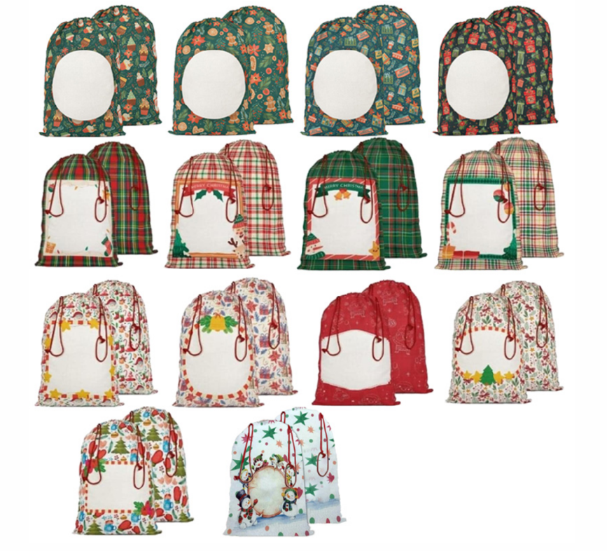 SuntekPrint_11's tweet image. Christmas style drawstring bags – clearance, only 56 left! 48 x 64 cm – perfect for gifts, goodies, or holiday storage. 
#christmasbag #drawstringbag #clearancesale #sublimation #holidaygifts