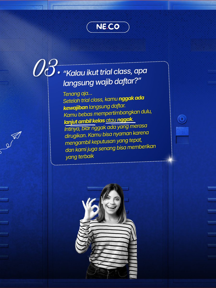 NevelEnglish's tweet image. GAK PERLU RAGU DAFTAR PRIVATE! 
Ikut dulu aja trial calass nya 🤗💖

#kursusbahasainggris #bandung #work #zonabelajar