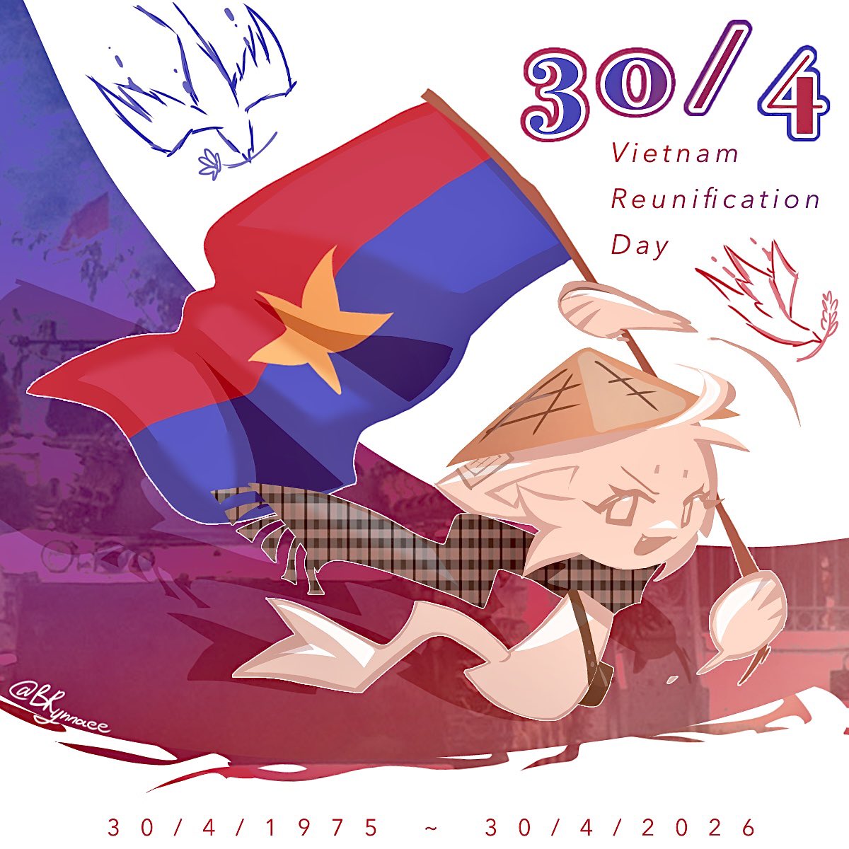 BRynnaee's tweet image. Happy Vietnam Reunification day:3🇻🇳

#Sprunki #Vietnam