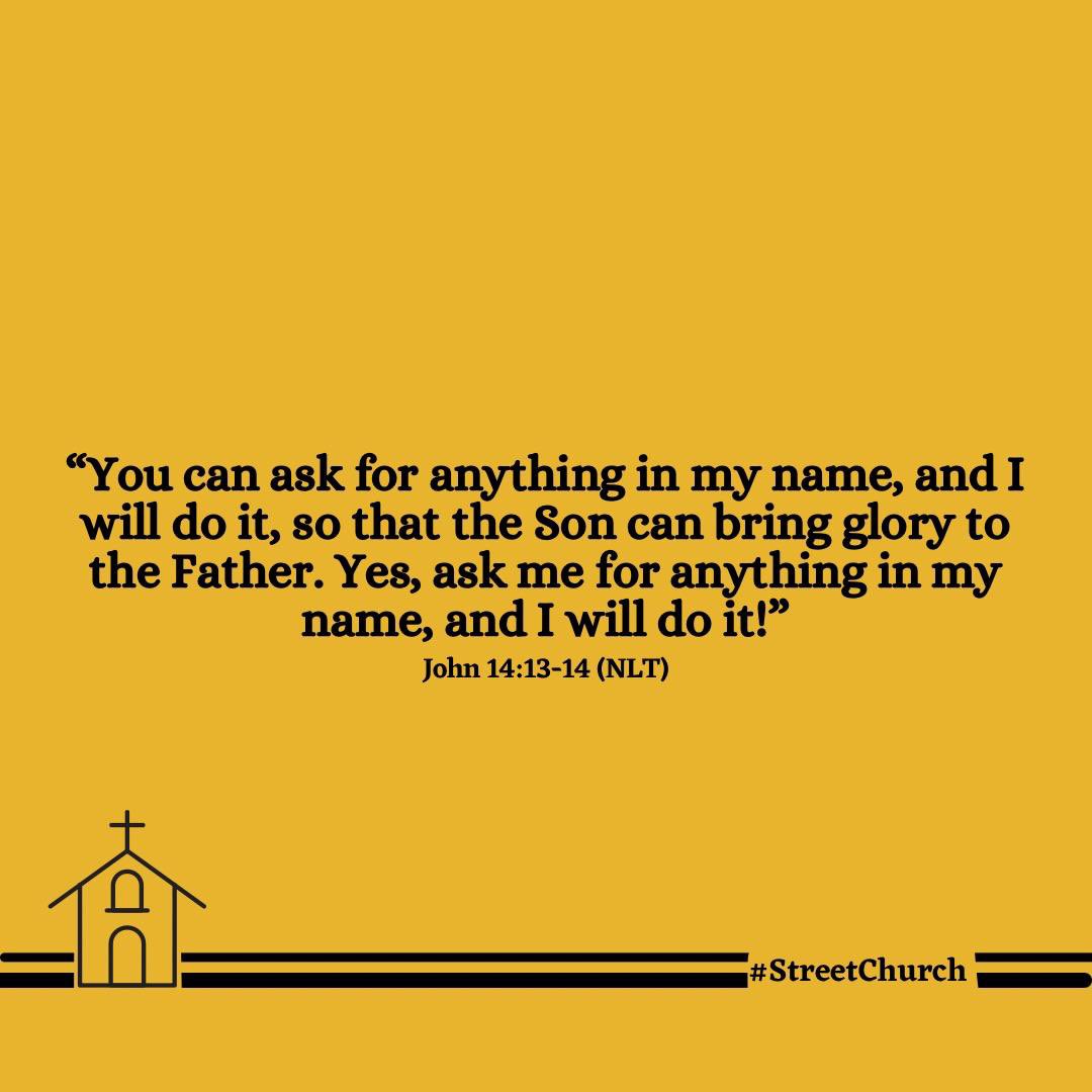 See na ur father say make you ask for anything and you go receive am. Why you come dey ask for small small things? E be like say you no sabi how powerful your daddy is. 

What is that one thing you want him to do for you? Tell it to him and don’t hold back. He’s a cheerful giver.