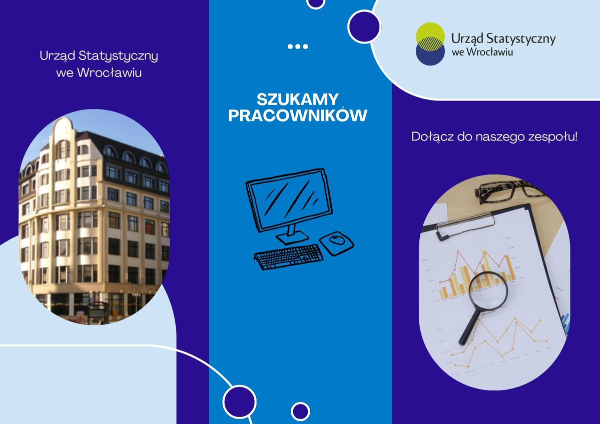 Wroclaw_STAT's tweet image. ℹ️Urząd Statystyczny we Wrocławiu ogłasza nabór na stanowisko:  
🔷samodzielnego referenta/samodzielnej referentki ds. realizacji badań statystycznych w Ośrodku Statystyki Produktów Przemysłowych: bip.stat.gov.pl/urzad-statysty…

Dokumenty należy złożyć do: 11 maja 2026 r.
#praca #oferta