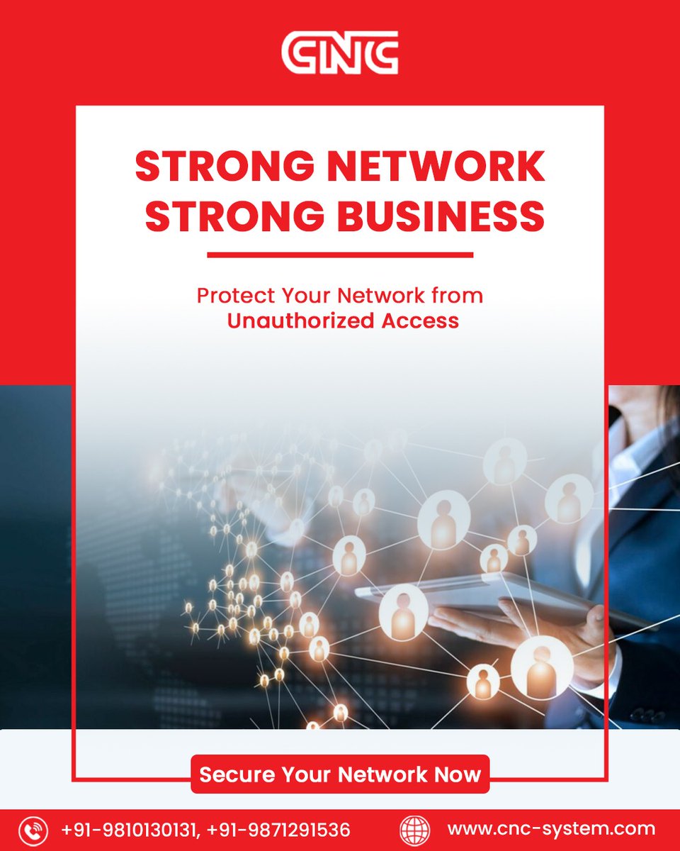 system_cnc's tweet image. Strong network = Strong business. 🔐

Protect your systems from unauthorized access and stay ahead of cyber threats.

Secure your network today with CNC Systems.
📞 +91-9810130131
🌐 cnc-system.com

#CyberSecurity #NetworkSecurity #DataProtection #SecureBusiness