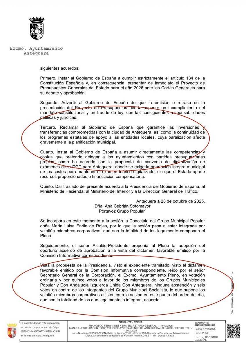 manolo_baron's tweet photo. El Pleno lo deja claro: el @PSOE votó en contra de reclamar al Gobierno de España que garantice las transferencias comprometidas con Antequera. 
Las medias verdades son la peor de las mentiras: una cosa dicen a los medios y otra distinta votan cuando toca defender a Antequera. https://t.co/2ZcqZ0nTyH