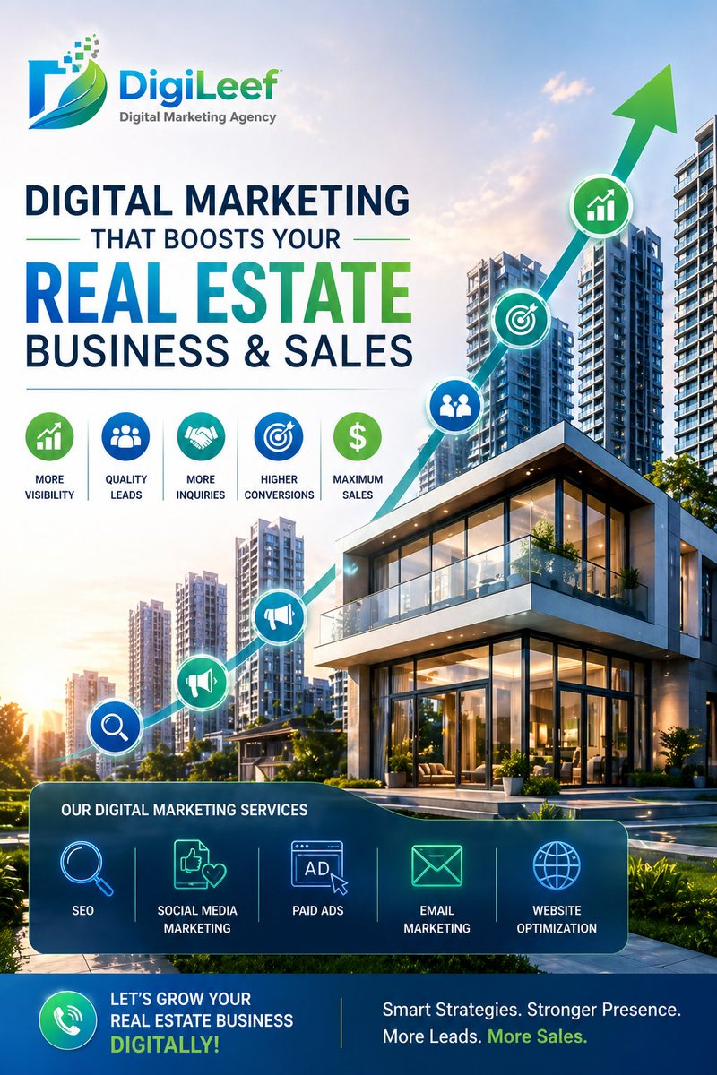ishantbhatia02's tweet image. Want more buyers &amp;amp; property inquiries?

Real Estate Digital Marketing Services help you generate leads, boost visibility &amp;amp; sell faster.

Start growing your real estate business online today.

#RealEstate #DigitalMarketing #LeadGeneration #SEO #PropertyDeals