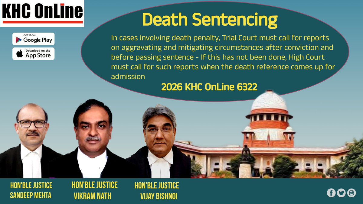 khconline1's tweet photo. #DeathPenalty #CapitalPunishment #DeathSentencing #CriminalLaw #TrialCourt #HighCourt #SentencingGuidelines #MitigatingCircumstances #AggravatingCircumstances #LegalUpdates #IndianLaw #CriminalJustice https://t.co/FjZ4acWwKv