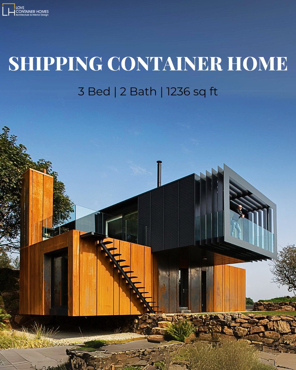 LCH_studios's tweet image. Would you live in a house built out of shipping containers? Rate this one on a scale of 0-10.  Visit us at lovecontainerhomes.com for container house plans and designs.
#architecture #shippingcontainer #containerhome #containerhouse #house #prefab