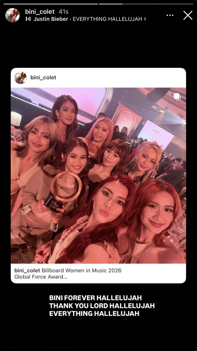 ilovexfangirlin's tweet photo. BINI FOREVER HALLELUJAH i’m cryinggggg😭 https://t.co/yOPIJB8AUR
