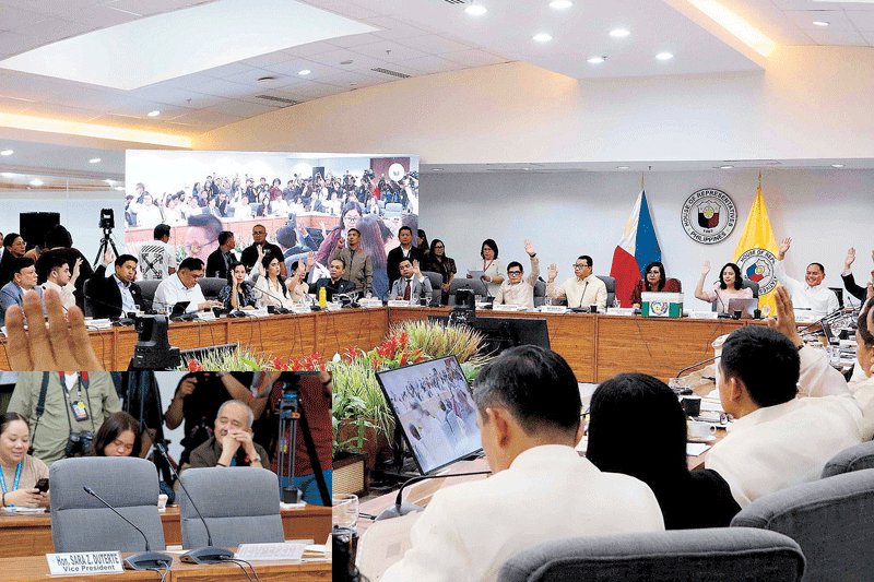 ASEANEWS HEADLINE-VP DU30 IMPEACHMENT | House panel finds probable cause to impeach VP Sara

Members of the House committee on justice vote to keep sealed the BIR box containing tax records of Vice President Sara Duterte and her husband, Manases Carpio
.