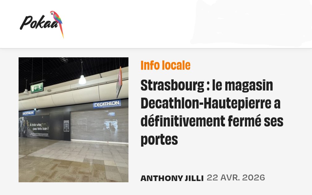 Jtrace_a_stras's tweet photo. Étrange affaire : un magasin en périphérie de Strasbourg, avec parking gratuit et accès direct à l’autoroute, vient de fermer.

Pour les centres-villes, on justifie toute fermeture par "le manque d’accessibilité en voiture"… Mais là, il va bien falloir trouver autre chose, non ? https://t.co/swFKcv8eM5